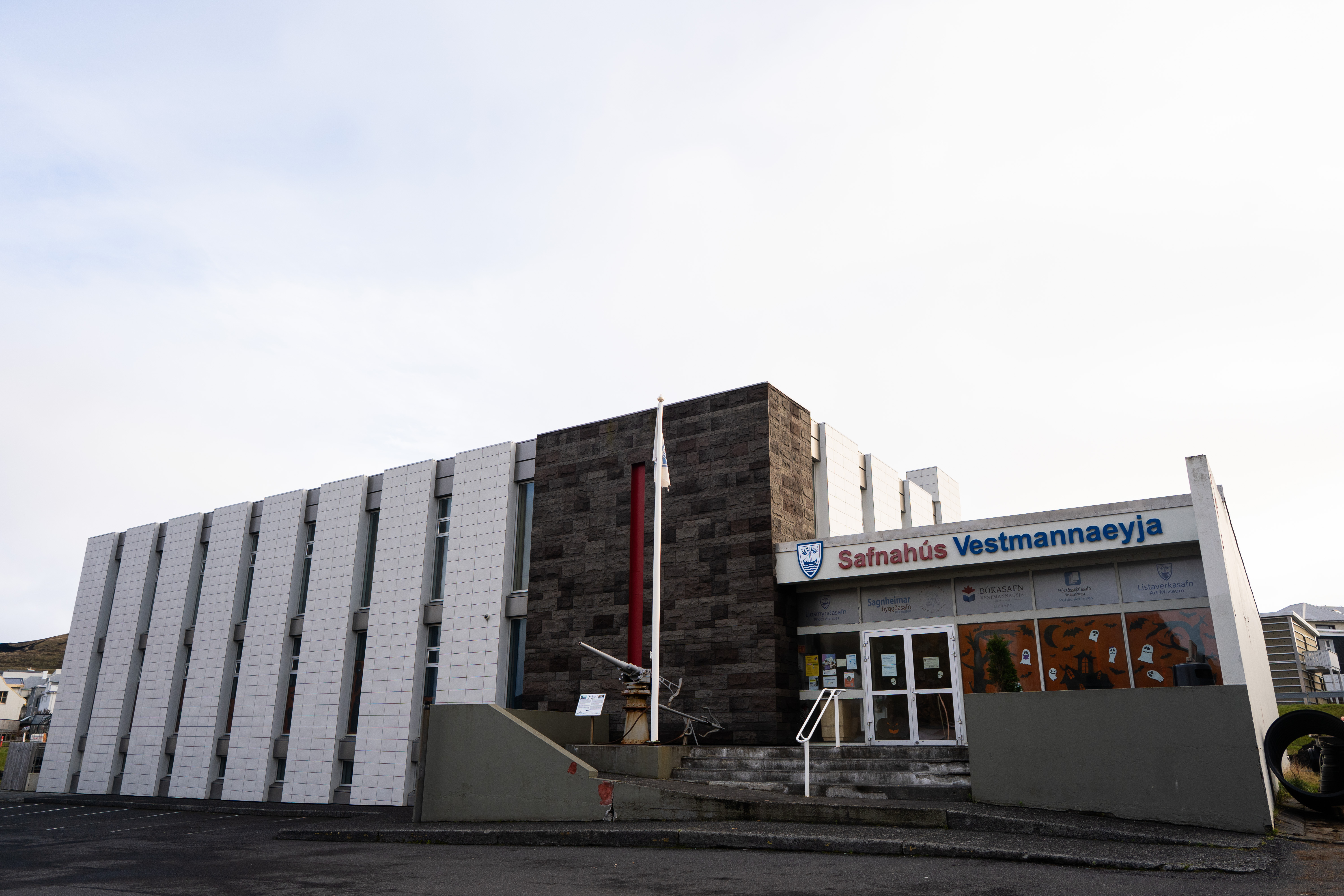 Sagnheimar Folk Museum in Vestmannaeyjar, shown as a compact cultural stop on Heimaey.