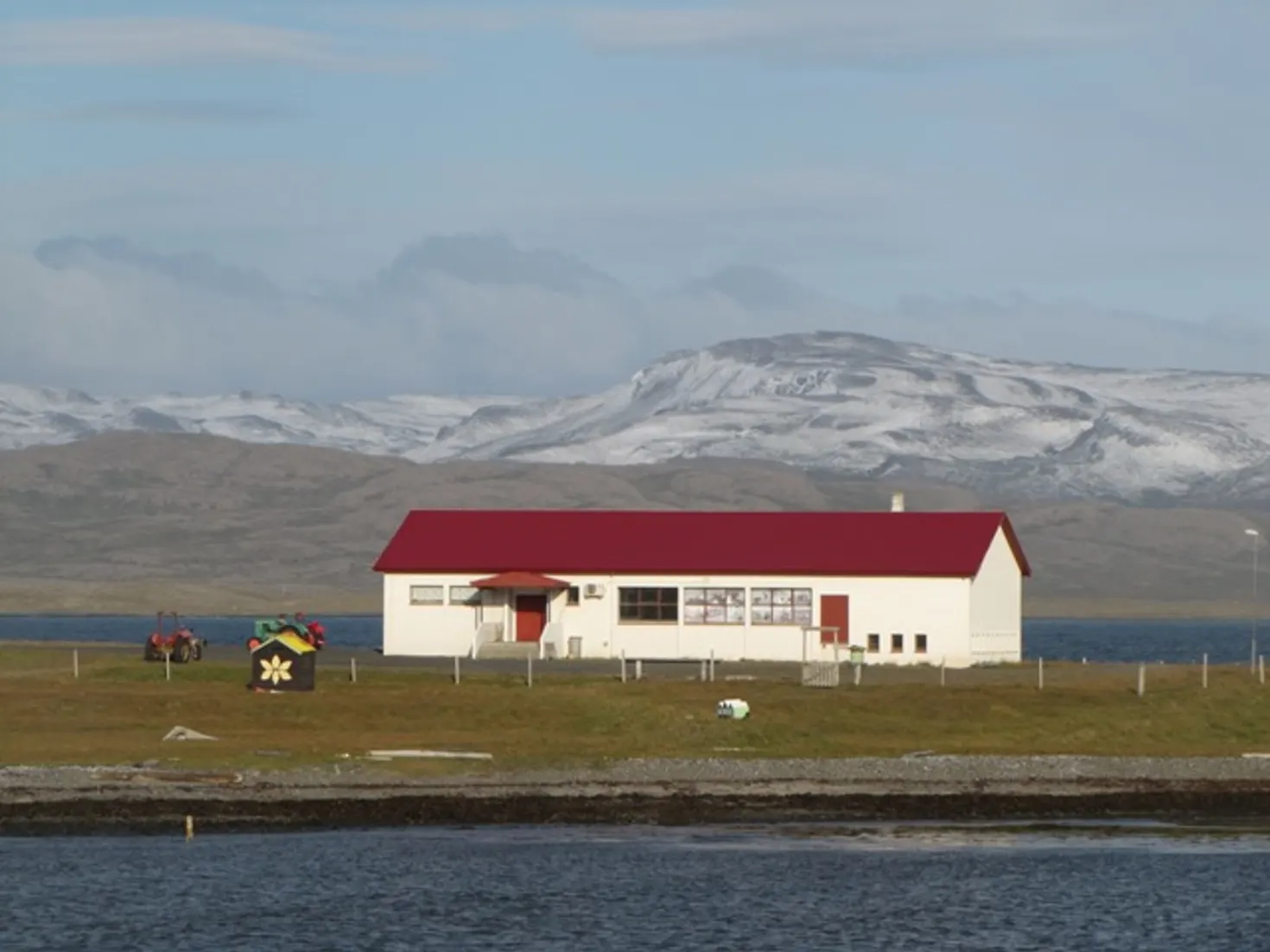 The Sheep Farming Museum building at Sævangur beside Steingrímsfjörður in Strandir.