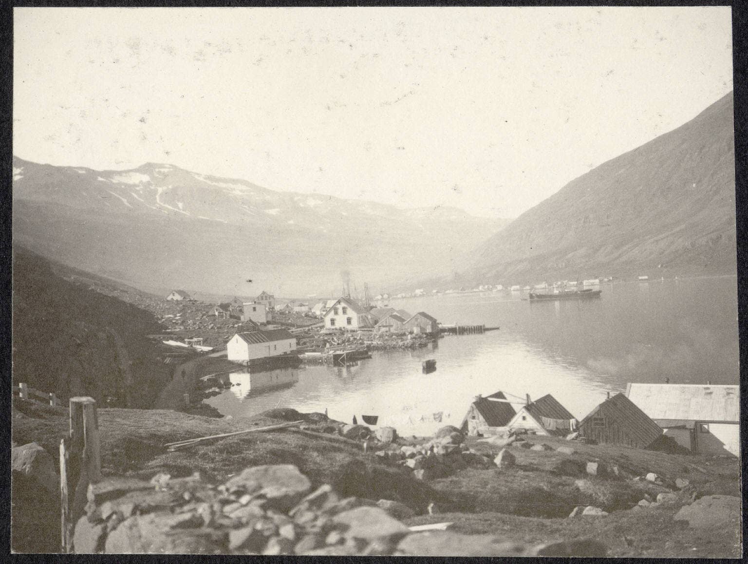 Historic Seyðisfjörður town image used as context for Skaftfell Art Center’s local setting.