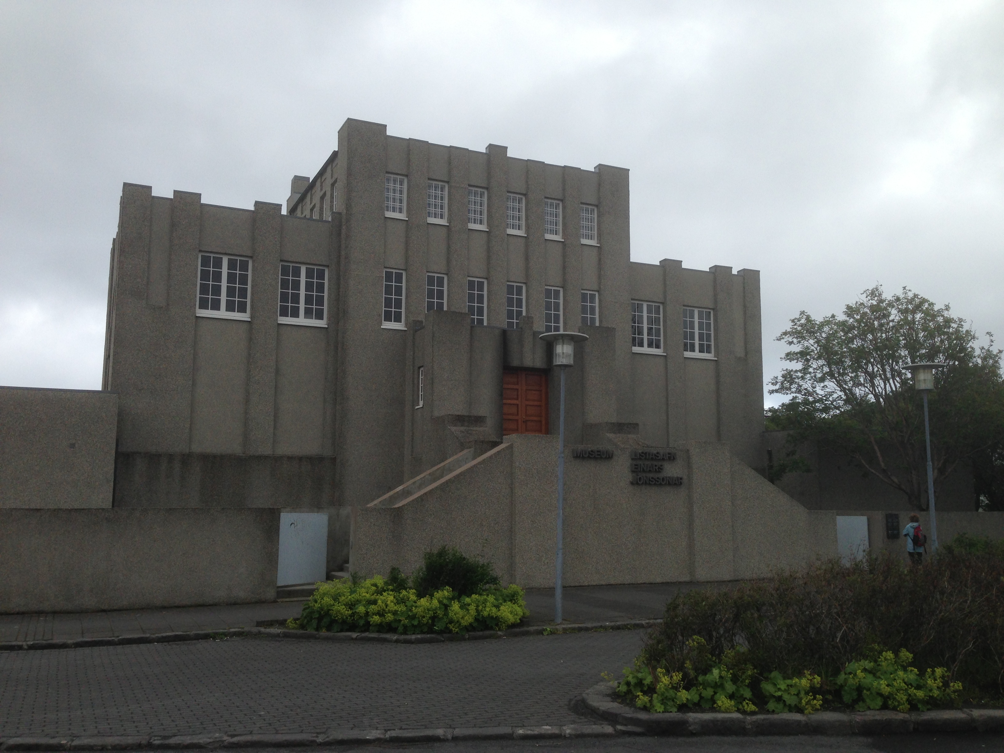Side view of Hnitbjörg, the Einar Jónsson Museum building in Reykjavík