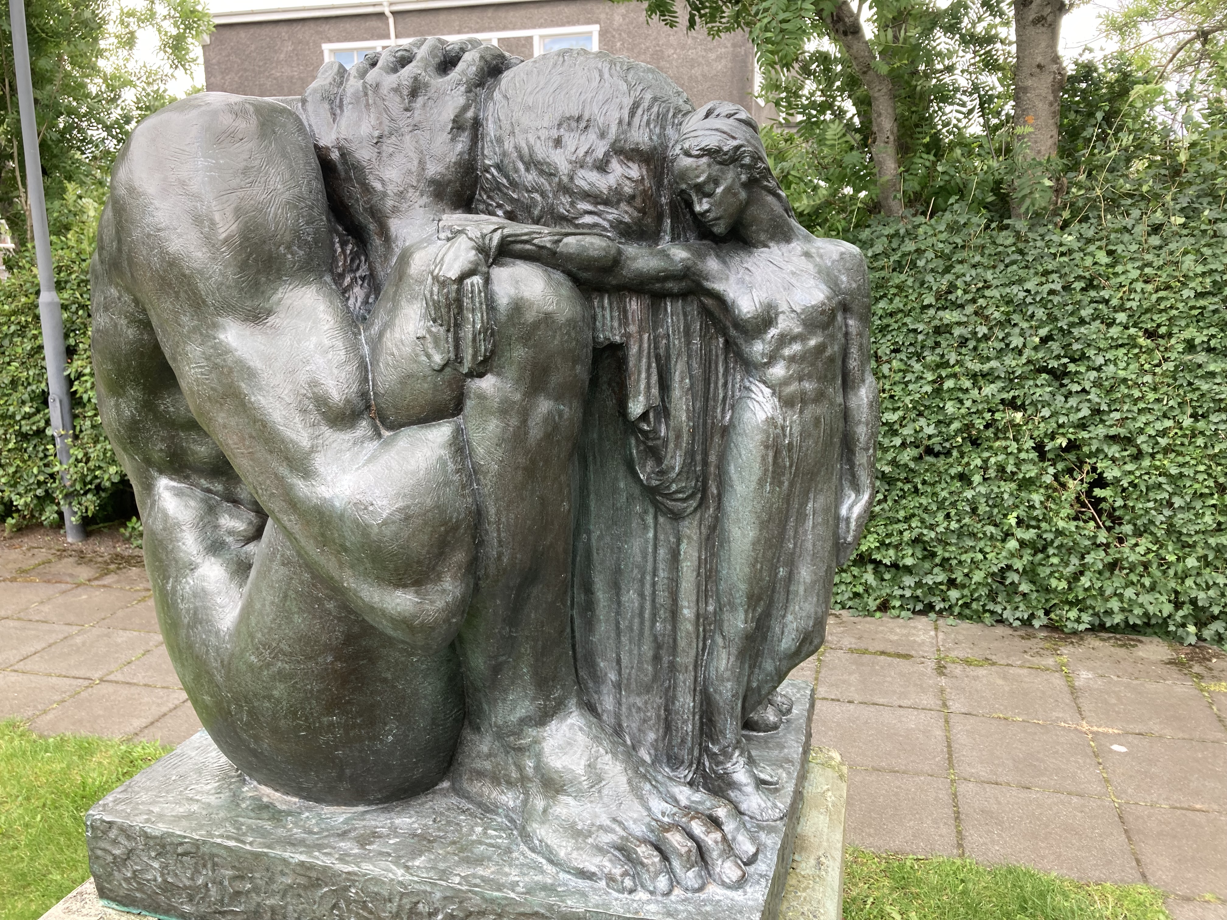 Bronze sculpture in the Einar Jónsson Museum sculpture garden in Reykjavík
