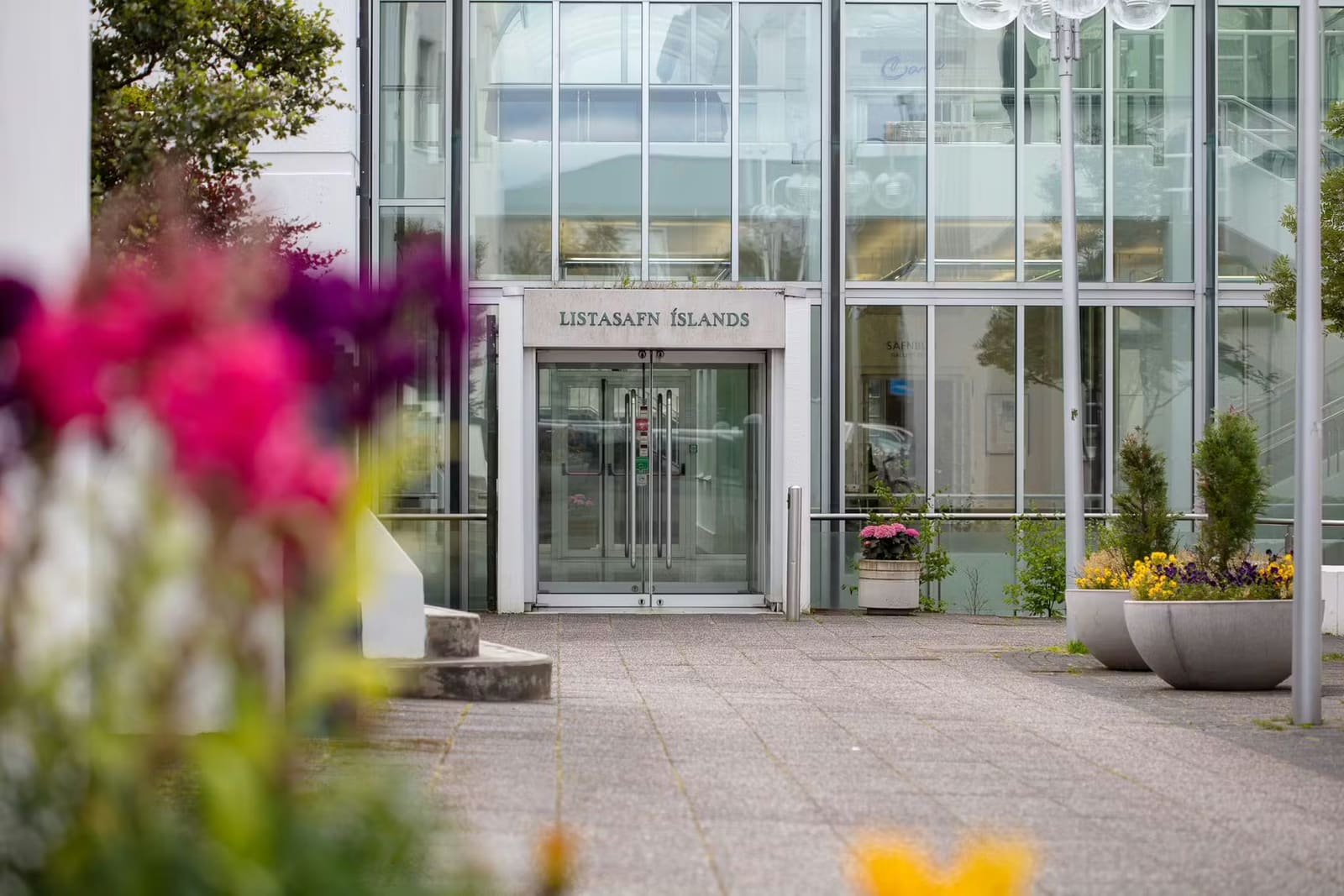 The National Gallery of Iceland in central Reykjavík, set by the city’s lake district.