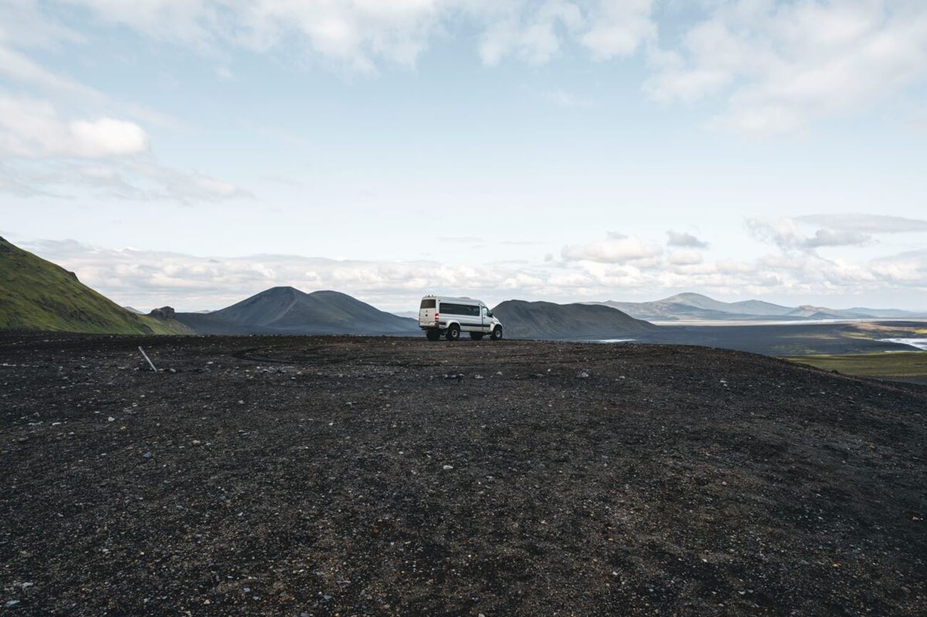 Super jeep driving in the Landmannalaugar Highlands