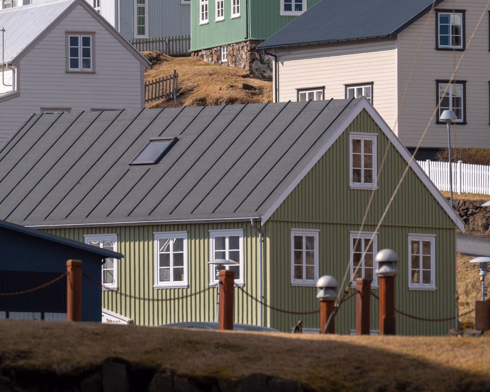 The Icelandic Eider Center building in Stykkishólmur, West Iceland.