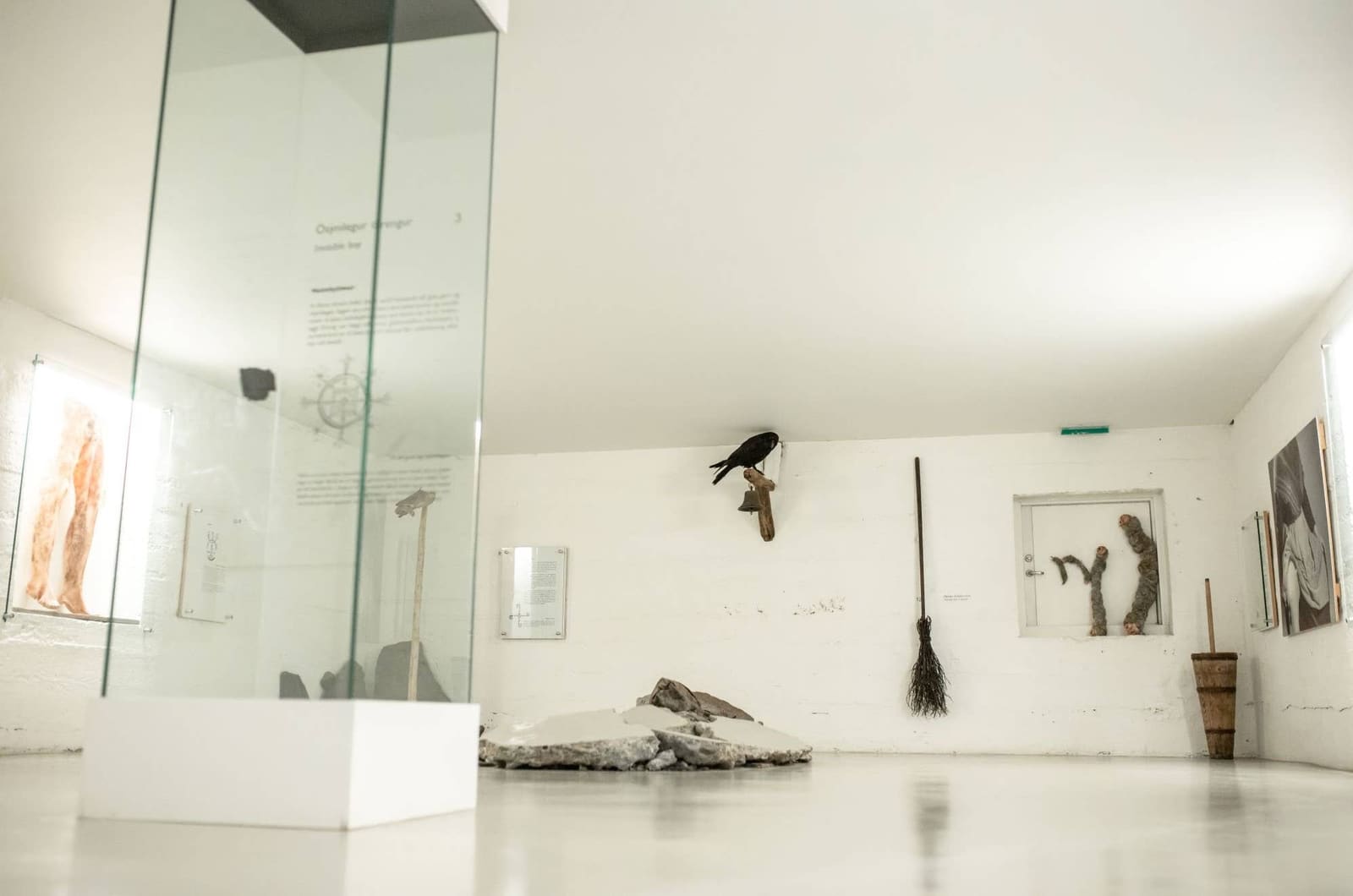 Museum of Icelandic Sorcery and Witchcraft exhibition room in Hólmavík.