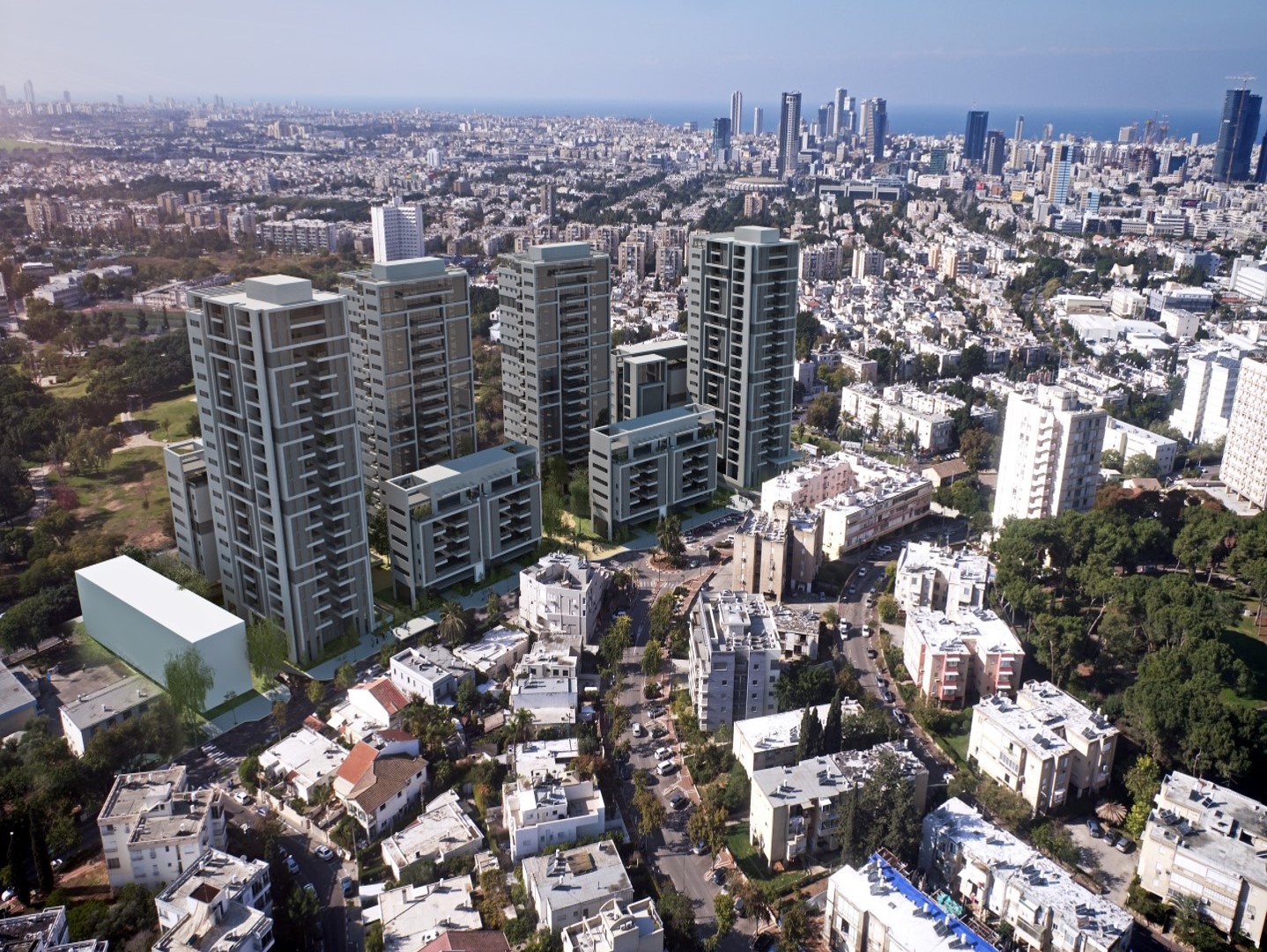 חברת אחים דוניץ דיווחה כי עיריית תל אביב החליטה לקדם את תכנית הבינוי פינוי בדרך השלום