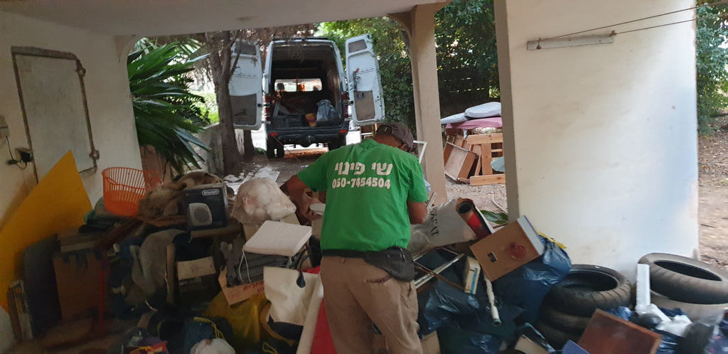 פינוי דירה ניקיון וסדר בדירה עמוסה פסולת בתל אביב