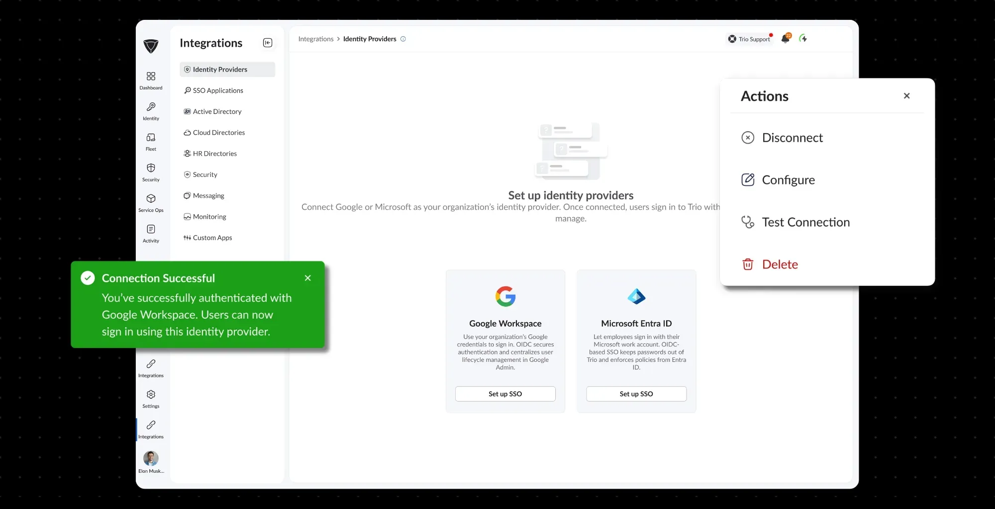 Dashboard mockup showing application interface