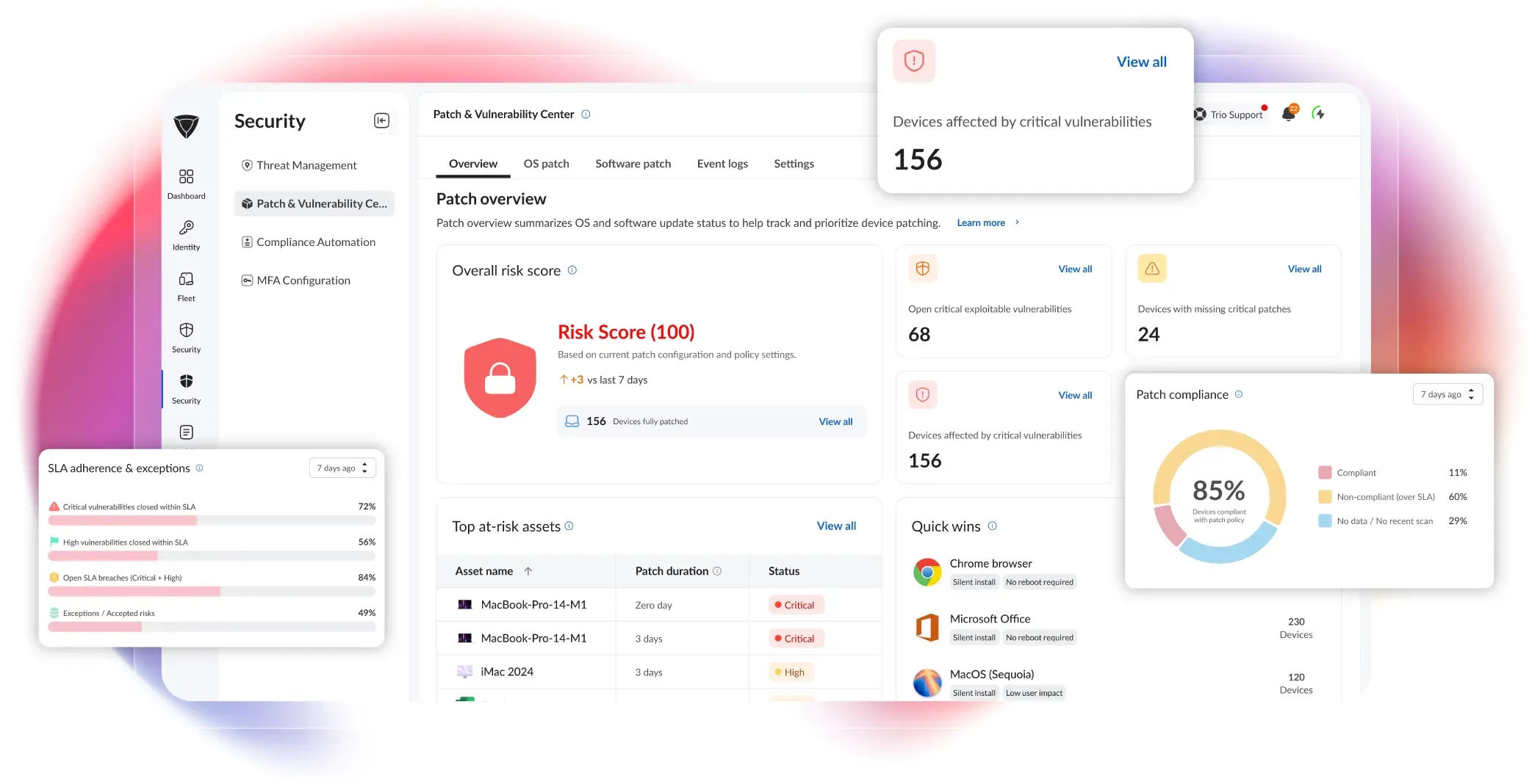 Patch, protect, and prove compliance on every device