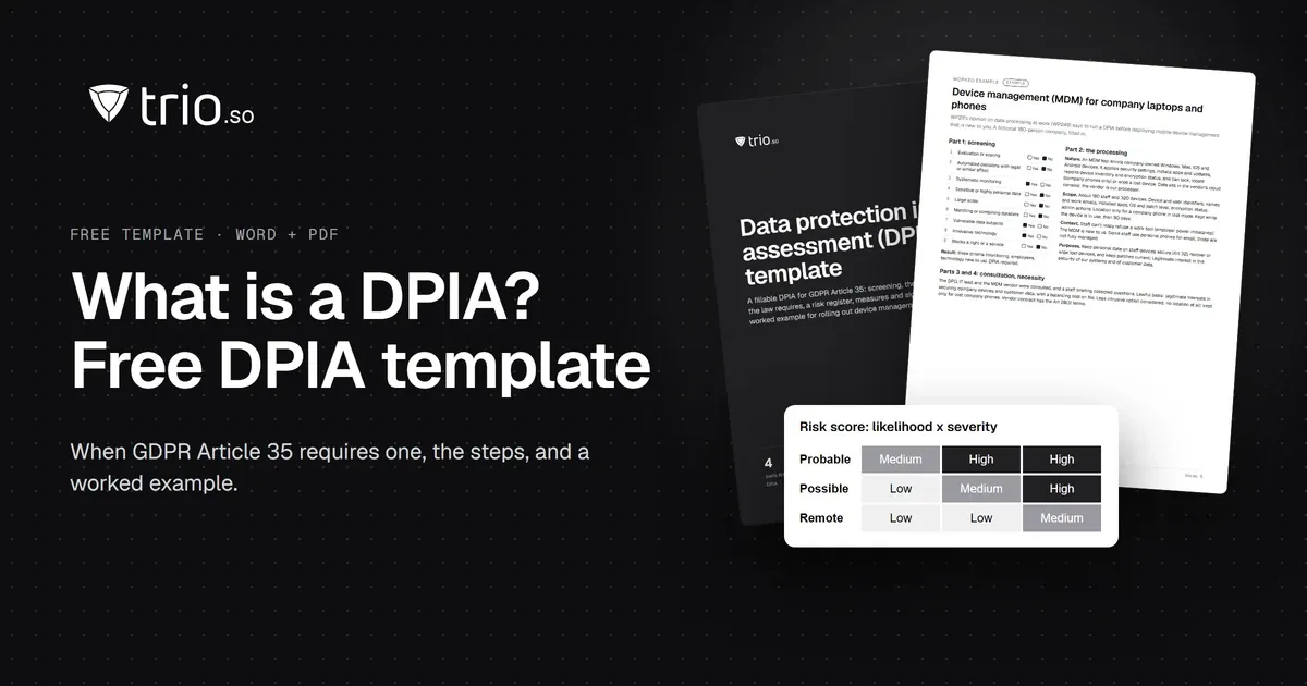 What Is a DPIA? When It's Required + Free DPIA Template