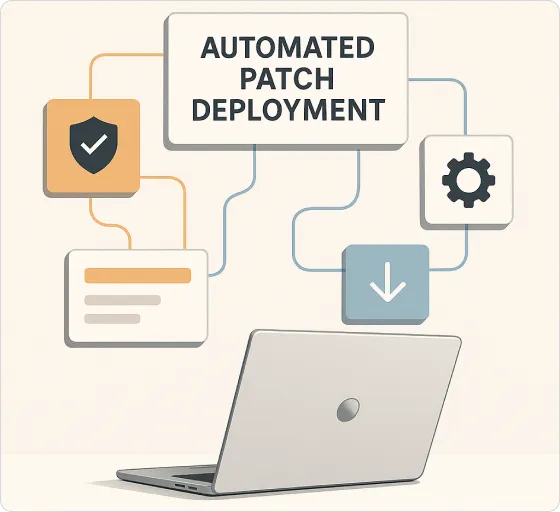 Dashboard mockup showing application interface