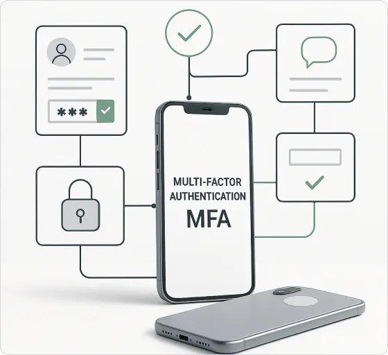 Dashboard mockup showing application interface