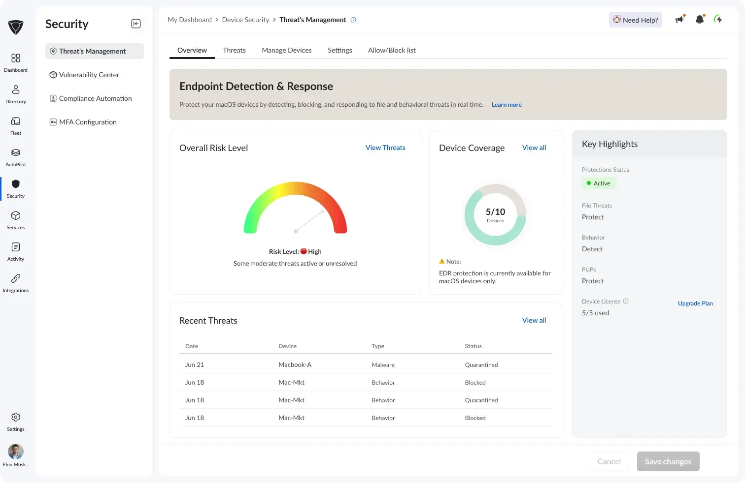 Advanced Endpoint Security