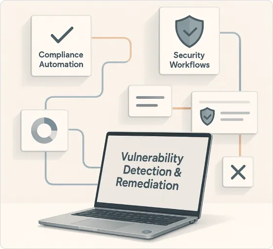 Dashboard mockup showing application interface