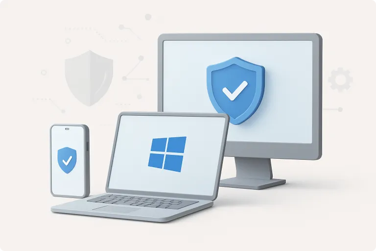 Dashboard mockup showing application interface