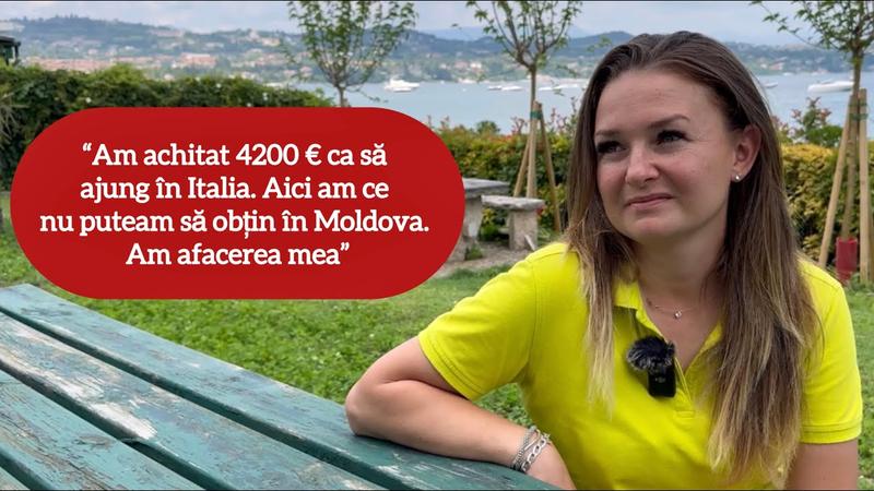  (VIDEO) „Am achitat 4200 € să ajung în Italia. Aici am ce nu puteam obține acasă”. Istoria unei moldovence care are afacerea proprie pe malul lacului Garda