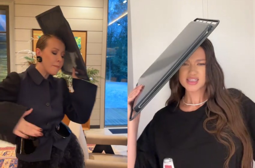  (VIDEO) Ksenia Sobchak cu tava în cap: Vedeta rusă, în trend pe TikTok, pe ritmul hitului românesc „BAM BAM”