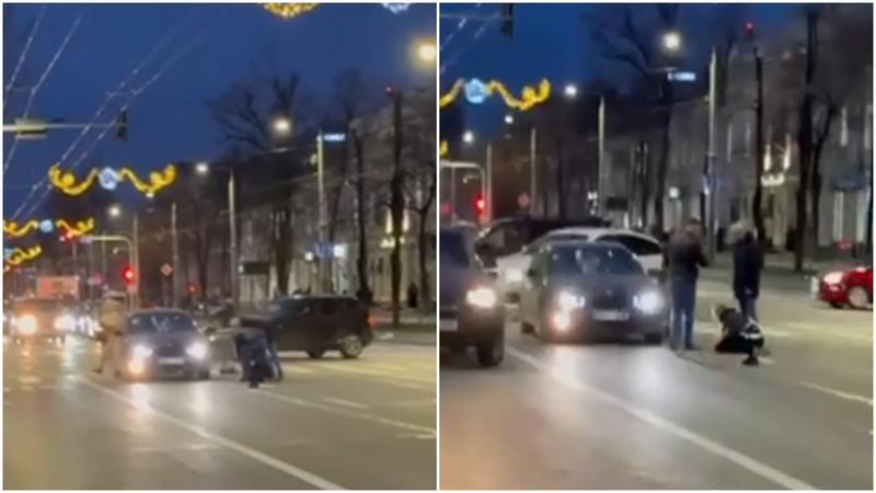  (VIDEO) Martorii accidentului din centrul capitalei, unde o fetiță a fost spulberată pe zebră: Copila traversa la verde, iar șoferul a țâșnit la roșu