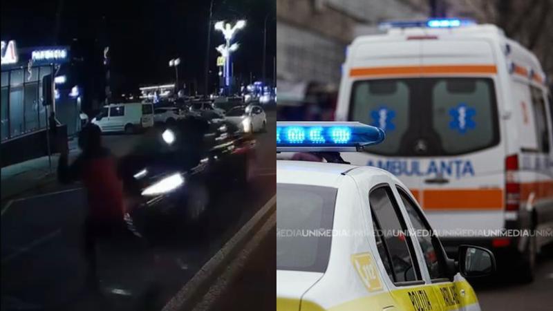  Pietonul spulberat de un Audi, în timp ce traversa neregulamentar pe bd. Traian, spitalizat: Ce spune Poliția