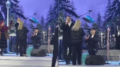  (VIDEO) A spus „DA”, sub privirile a zeci de mii de oameni, la concertul de Revelion: O tânără, cerută în căsătorie, chiar pe scena din PMAN