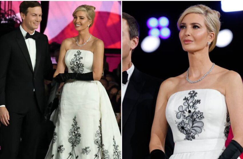  (FOTO) Ivanka Trump, ca o prințesă la balul inaugural al tatălui său. Fiica lui Donald Trump, un look de milioane