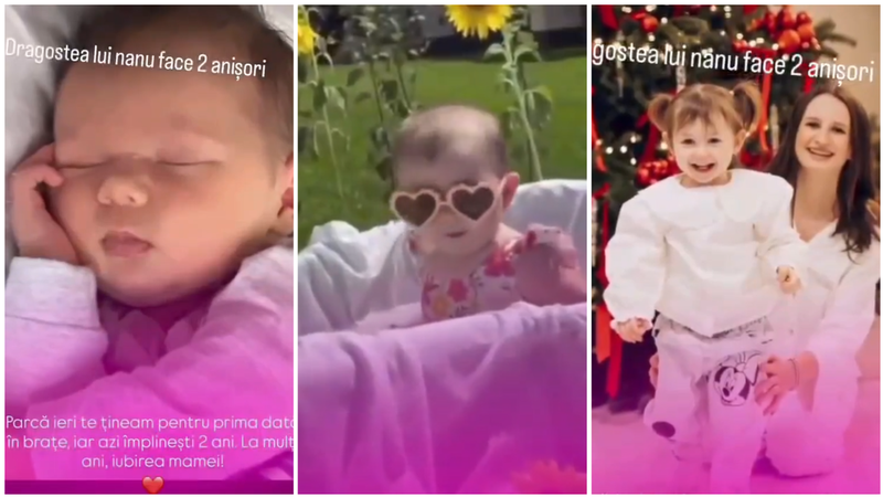  (FOTO/VIDEO) „Mai ieri te țineam pentru prima dată în brațe.” Nepoțica lui Emilian Crețu, Emily, a împlinit 2 ani: Cum arată acum micuța