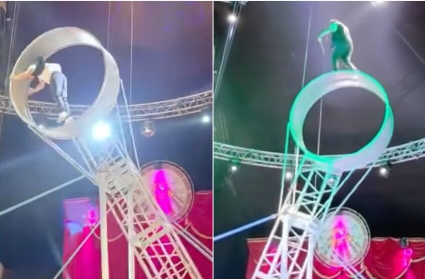  (VIDEO) Tragedie în Craiova! Un acrobat a căzut de la patru metri înălțime, în timpul unui spectacol. Ce a urmat