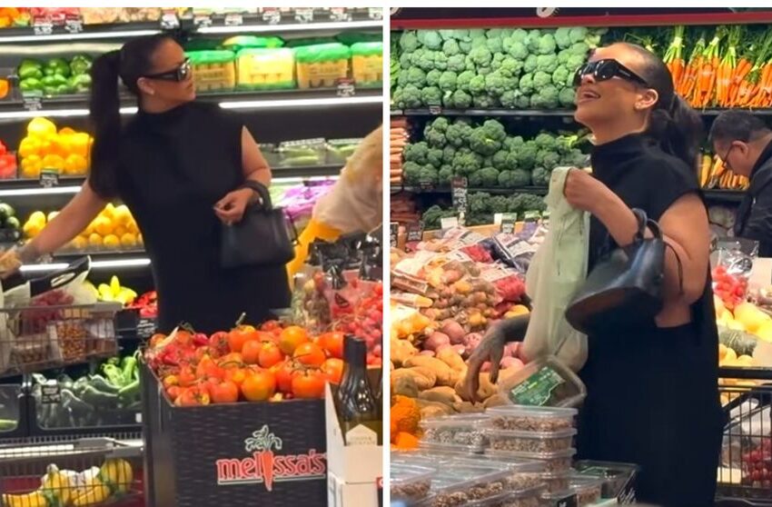  (VIDEO) Mergi liniștit la supermarket și dai nas în nas cu Rihanna, la raftul cu ceapă și cartofi! Reacția savuroasă a artistei când a fost recunoscută: „N-ai cum să n-o iubești!”