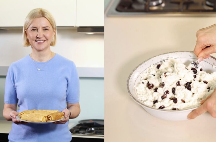  (FOTO/VIDEO) Clătite cu brânză și merișoare by Irina Vlah, de Maslenița: „Gătiți cu drag și adunați-i la masă pe cei dragi”