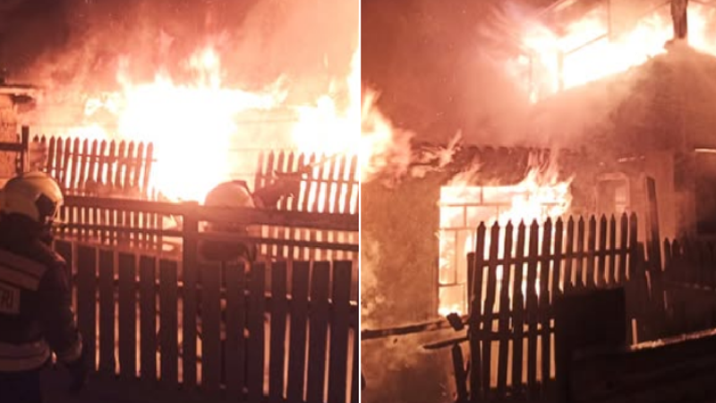  „A luat foc de 2 ori în acceși zi”. IGSU, cu detalii despre casă din Sîngerei, mistuită de flăcări: Un copil și un bărbat, evacuați