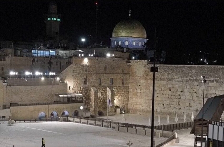 (VIDEO) Ierusalimul pustiu de Florii: Acces restricționat la Zidul Plângerii din cauza războiului cu Iran