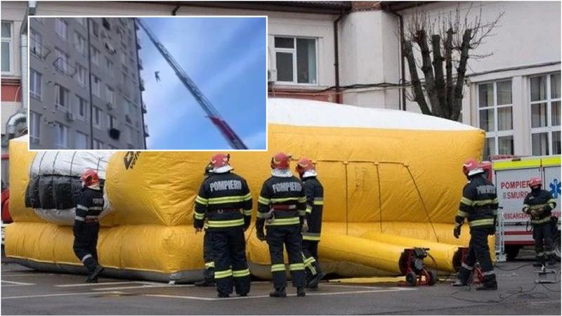  (VIDEO) Intervenție contracronometru la Durlești: Un tânăr de 18 ani, salvat după ce s-a aruncat de la etajul 8 al unui bloc