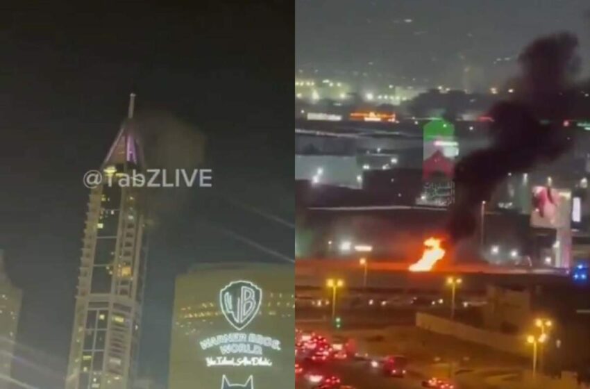  (VIDEO) Dubai Marina, lovit de rămășițele unor proiectile. Mai multe clădiri au fost evacuate