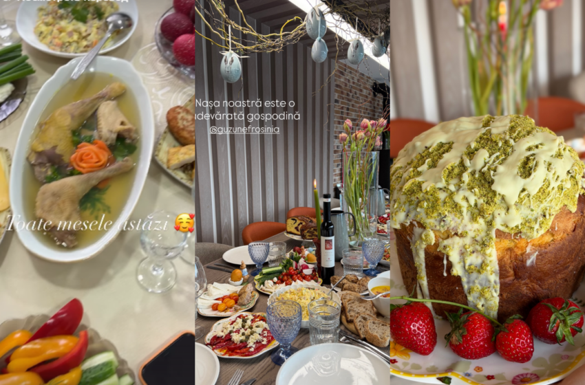  (FOTO) Paștele pe Instagram: Cum au sărbătorit vedetele din Moldova. Imagini pline de căldură, mese pline și tradiții sfinte