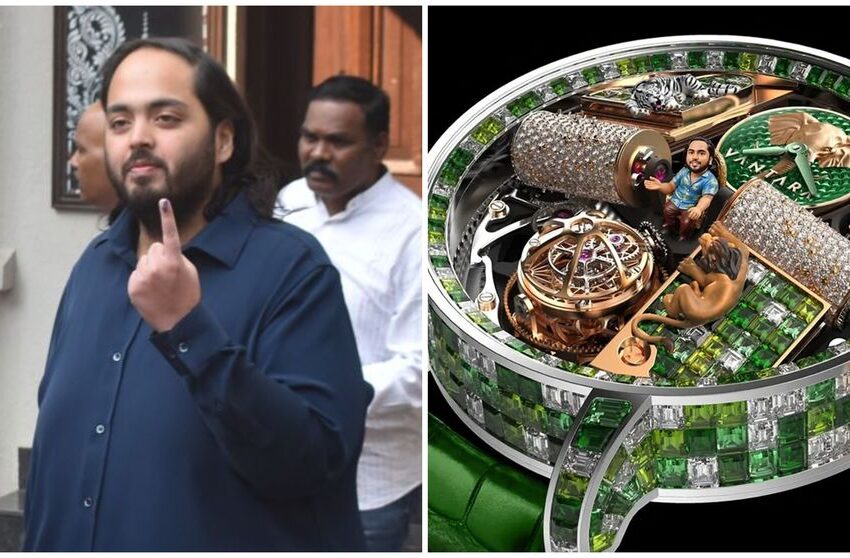  Anant Ambani, fiul celui mai bogat om din Asia, și-a comandat un ceas personalizat în care apare în miniatură pe un tron de aur. Cum arată bijuteria de 1,5 milioane de dolari