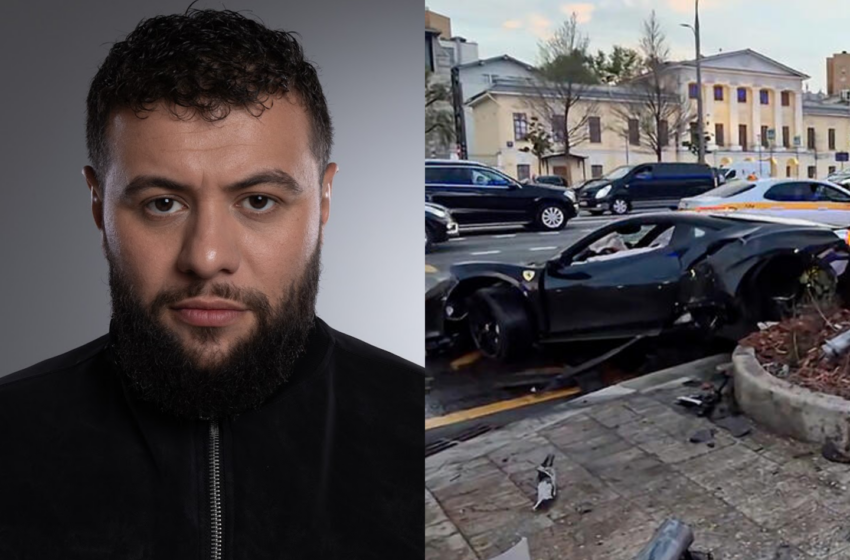 (VIDEO) Interpretul rus Navai, accident grav cu un Ferrari de jumătate de milion de euro: „Roțile m-au trădat”