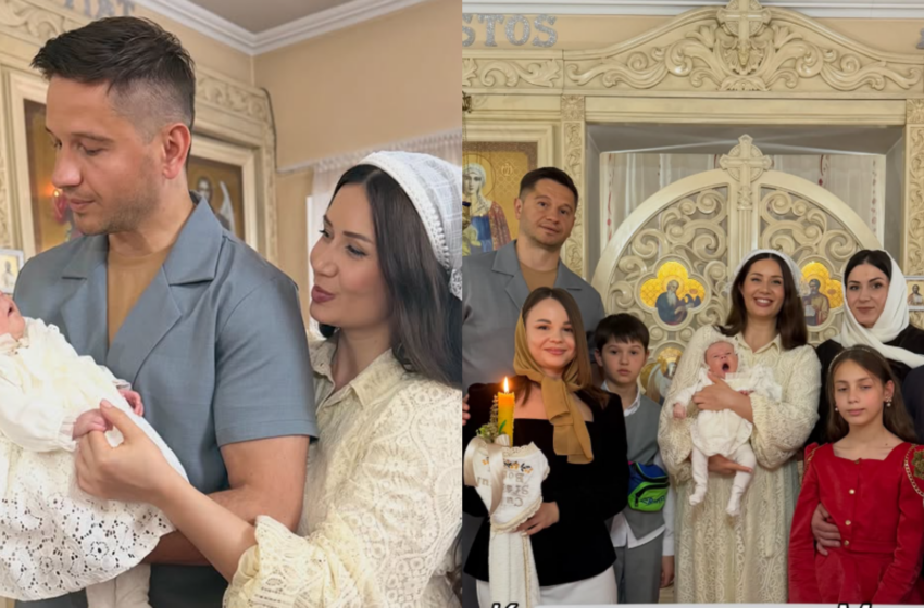  (FOTO/VIDEO) Sărbătoare mare în familia trupei „Lume”! Irina și Serghei Kovalski și-au botezat cel de-al patrulea copil: Primele imagini de la creștinarea micuței Mira