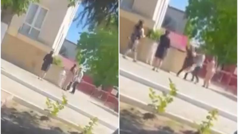  (VIDEO) Scandal la ultimul sunet, la Ceadîr-Lunga. O ceartă între elevi de clasa I s-a transformat într-o bătaie între părinți: „Ты, мразина!”
