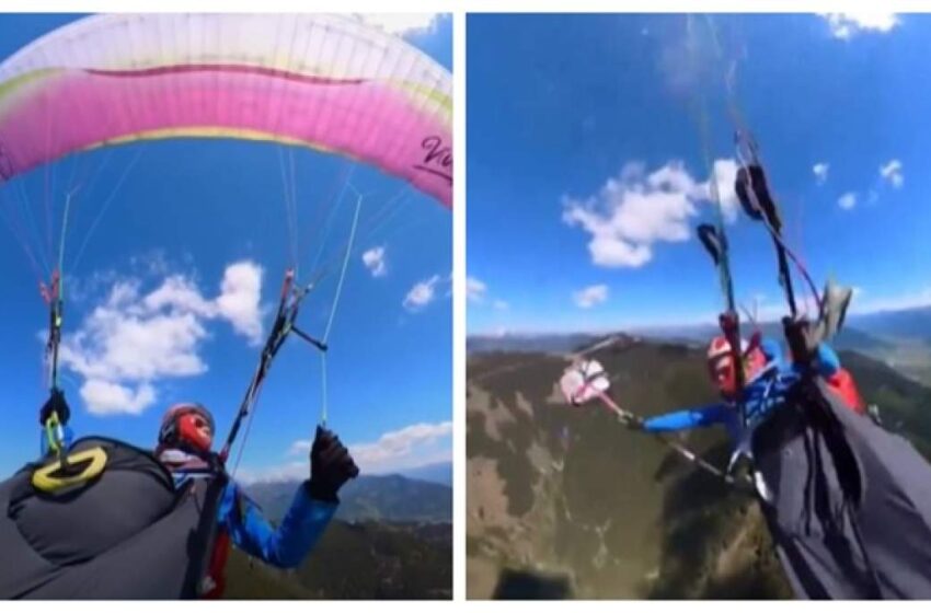  (VIDEO) O femeie din Austria care zbura cu parapanta a supraviețuit ca printr-o minune, după ce a fost lovită de un avion. Pilotul nu ar fi putut evita coliziunea