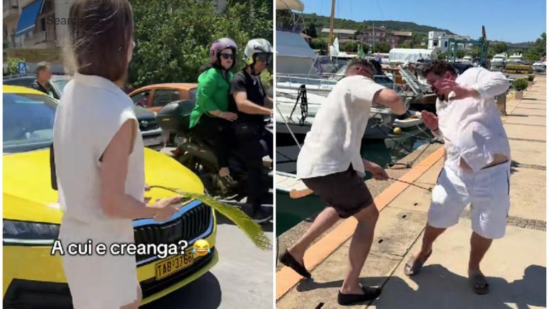  (VIDEO) „- Ce ai în mână? – Creanga lui Crețu!” Schimb de ironii între actor și soții Cârnaț, după incidentul cu copacul rupt din parc: „Familia model…”
