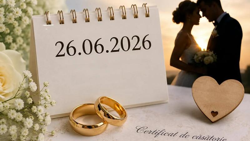  240 de povești de iubire au început pe 26.06.2026: Data „în oglindă” a umplut oficiile stării civile din Moldova