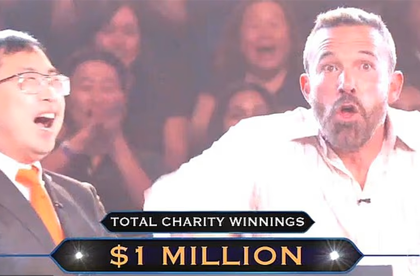  (VIDEO) Ben Affleck a participat la emisiunea „Who Wants To Be A Millionaire” și a câștigat 1.000.000 de dolari! Care a fost întrebarea câștigătoare