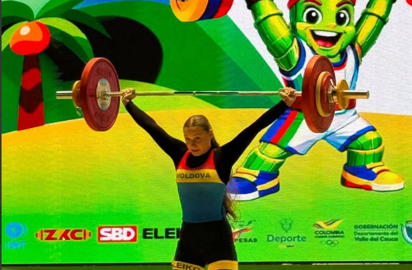  Performanță istorică pentru Republica Moldova! Halterofila Nicoleta Cojocaru a cucerit trei medalii de aur și a stabilit două recorduri mondiale în Columbia