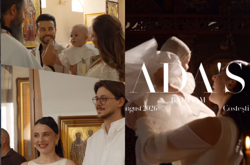  (FOTO/VIDEO) Gabriela Cojocaru și Maxim Matveev și-au botezat fiica! Primele imagini de la cumetria micuței Ada