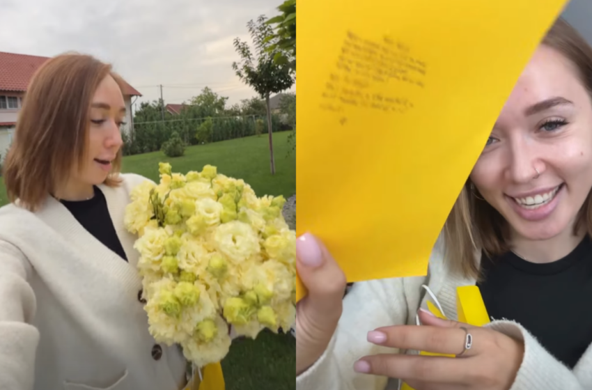  (VIDEO) „Leprelor, eu citesc comentariile”: Katy Black, surprinsă din nou de admiratorul secret: I-a trimis flori, un e-reader și un mesaj dur pentru hateri