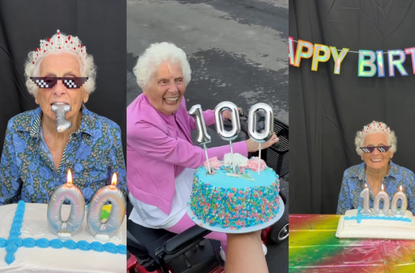  (FOTO/VIDEO) Cea mai cool bunică din online a împlinit 100 de ani! Cum a fost sărbătorită „Grandma Gangster”, vedeta clipurilor lui Ross Smith