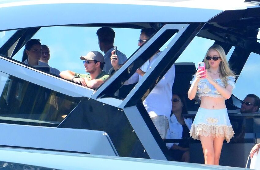  (FOTO) Lux fără limite: Yacht de peste 100 de metri, genți Hermès și restaurante unde miliardarii ajung doar cu barca! Tiffany, fiica lui Donald Trump, răsfăț total în vacanța europeană