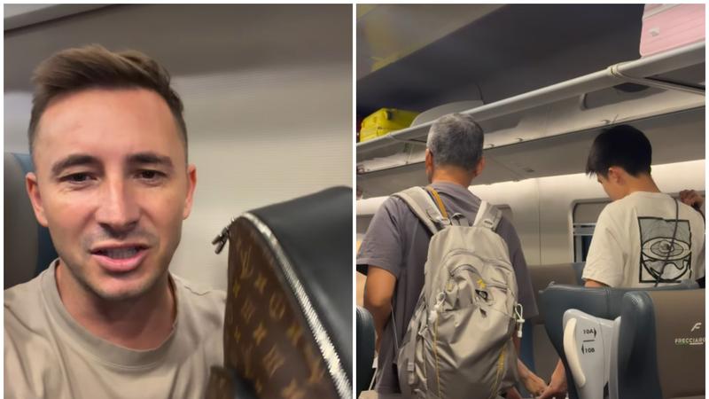  (VIDEO) „Asta-i piz*eț!”. Emilian Crețu, ținta hoților la Veneția, în trenul unde a fost jefuită și sora sa: După fățucă, pare a fi un frate de-al nostru