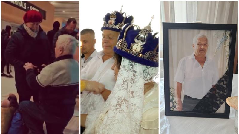  (FOTO) Dragoste curmată de o tragedie: Bărbatul care și-a cerut iubita de soție pe Aeroport, după 45 de ani de despărțire, a murit la o lună de la nuntă, chiar de ziua sa