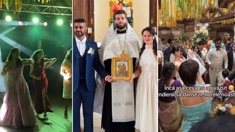  (VIDEO) „Așa ceva încă nu ați văzut!” Nuntă cu ghirlande, hore și dansuri indiene: Balagi și Tatiana au unit două culturi într-o petrecere de neuitat